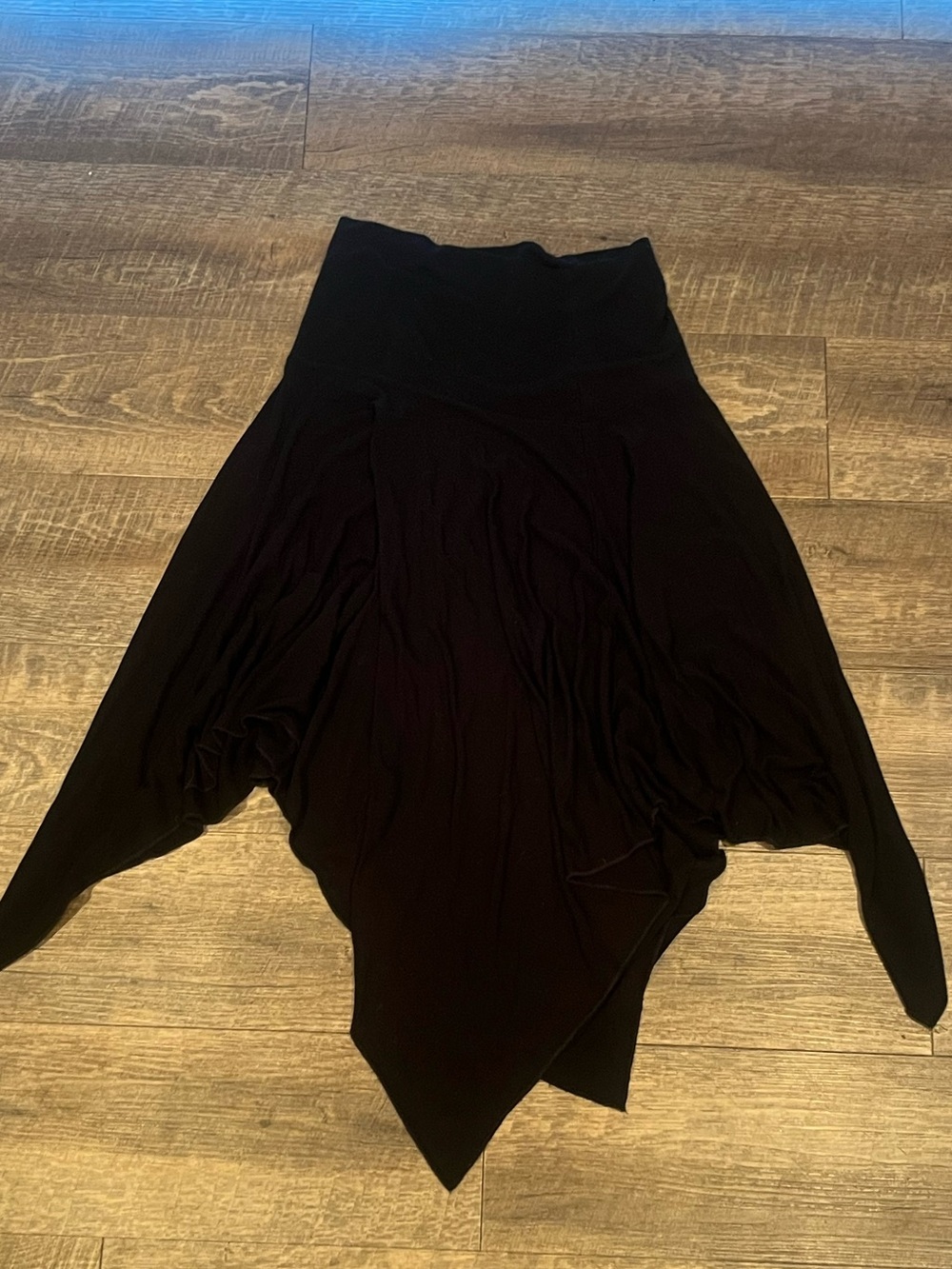 Black Pixie Midi Skirt